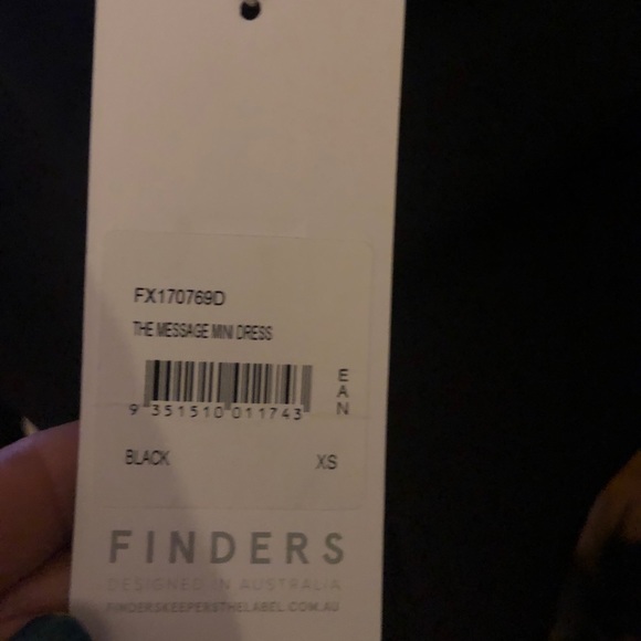 Finders Keepers The Message cut out Dress BLK XS - Picture 6 of 7